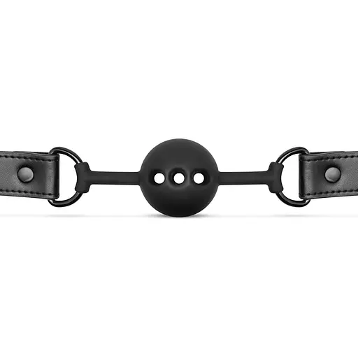 Кляп Bedroom Fantasies Ball Gag Breathable silicone - Black - фото 3