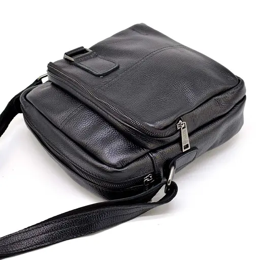 Чоловіча шкіряна сумка через плече TARWA 24х26х8 см sum0025874 - фото 5