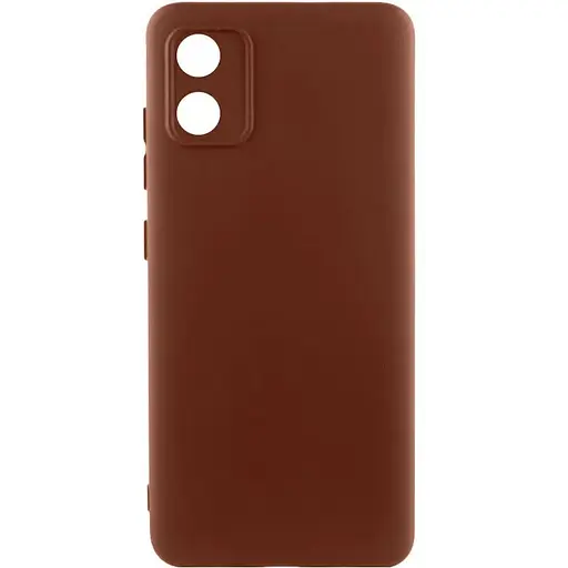 Чохол Silicone Cover Lakshmi Full Camera (AA) для Motorola Moto E13 Коричневий / Brown