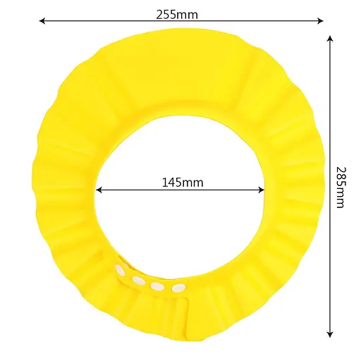 Козирок для миття голови дитячий LVR 032 захисна шапочка для купання дитини Yellow (19008) - фото 4