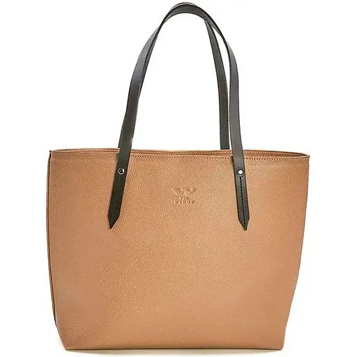 Шкіряний шоппер Walker Mini карамель флотар - фото 1