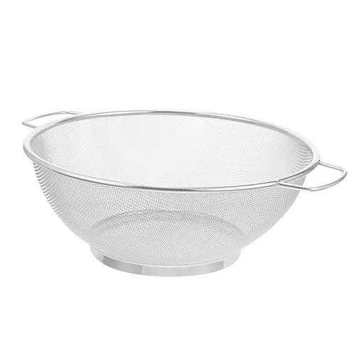 Кухонное сито-дуршлаг из нержавеющей стали с мелкой сеткой и ручками D18 см, Kitchen Master 87737 - фото 8