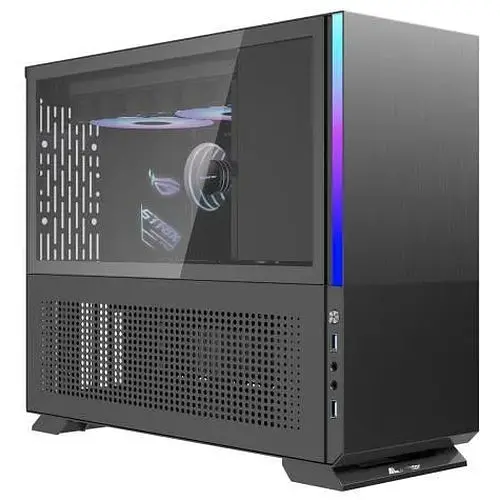 Корпус ALmordor Sparkle 170M Matx чорний, без БЖ, Mini Tower, для Micro ATX / Mini ITX, 2xUSB 3.0, макс. CPU - 145 мм / VGA - 360 - фото 1