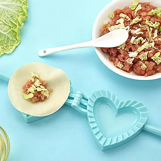 Форма ліплення для пельменів, вареників та равіолі у вигляді серця, Kitchen Master Синій 85823 - фото 3