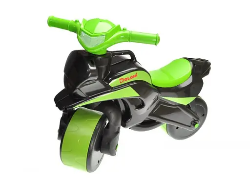 Мотоцикл-толокар Doloni Toys Поліція з музичним кермом чорний - фото 2