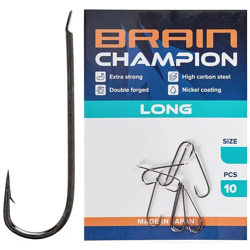 Крючок Brain Champion Long #6, 10 шт. (1013-1858.54.65)