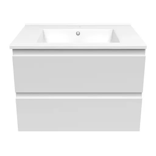 Тумба з умивальником Volle Leon 80 см 15-11-81 Білий - фото 2