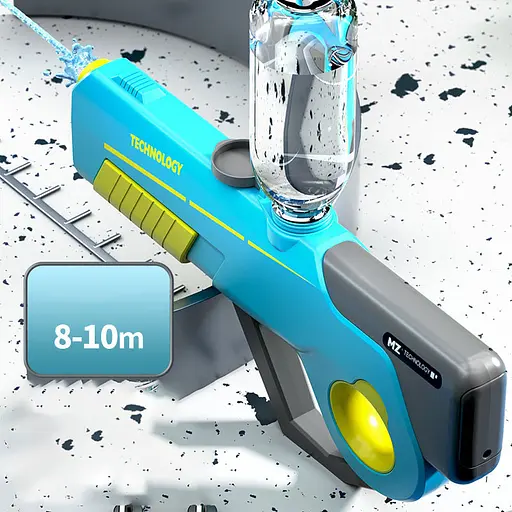 Водяний акумуляторний автомат Water Gun 8002C (600ml) with lithium battery Blue / Yellow - фото 6