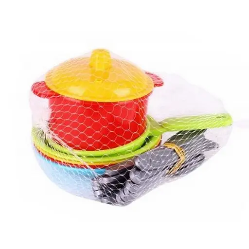 Ігровий набір Посуду "Маринка 2" ТехноК" 0694TXK 4 тарілочки зі столовими приборами - фото 2