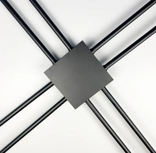 Мінімалістична модель бра на 8 ріжків Line F WJ 7214/8 BK - фото 4