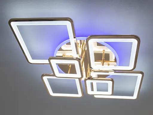 LED люстра на пульте с димером и разноцветной подсветкой, 150W - фото 2