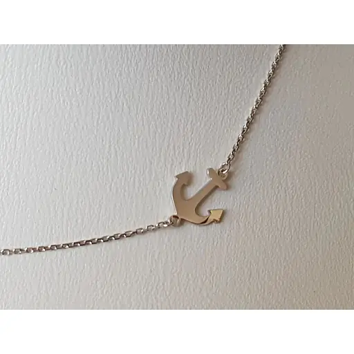 Серебряное колье Qvaliz Якорь. 908-00848 45 - фото 2