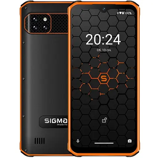 Смартфон Sigma X-treme PQ56 6/128Gb Black-Orange UA UCRF
