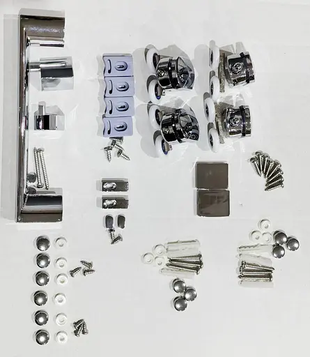 Дверь в нишу Mixxus Premium Diverse SD01-140x185-TR хром прозрачное стекло 5 мм MI6874, универсальная, прозрачная, хром - фото 5