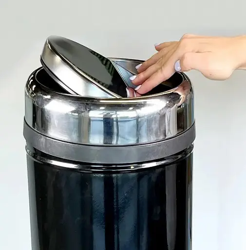 Ведро для мусора Maxiflow 27 л с крышкой Черный 4513.0000S.102.27  - фото 3