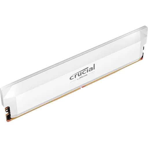 Оперативная память Micron 16GB DDR5 6400MHz Pro Overclocking White (CP16G64C38U5W) - фото 2