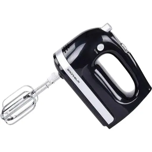 Ручний міксер Grunhelm GRM-661 для дому 5 швидкостей Чорний 400 Вт - фото 1