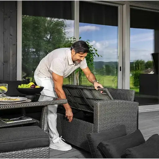 Набор садовой мебели Di Volio Rossano серый/графитовый - фото 6