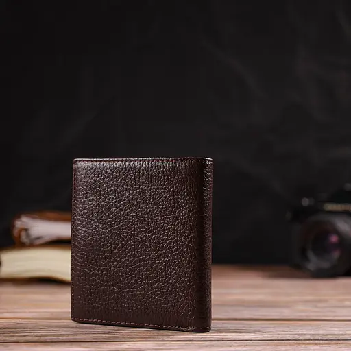 Мужской кожаный кошелек Canpellini 9.5х10.2х1 см acs0025716 - фото 7