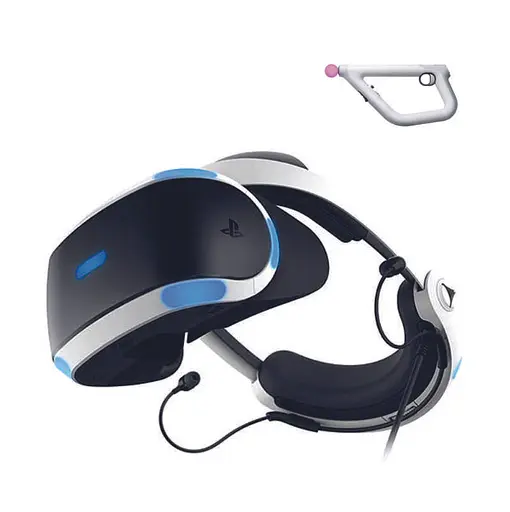 Окуляри віртуальної реальності Sony PlayStation VR для PS4 і PS5 CUH-ZVR2 + Aim Controller + гарантія Б/В