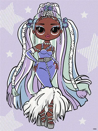 Набор для росписи L.O.L. Surprise! Lady Braids, 30x40 см, КНО6272
