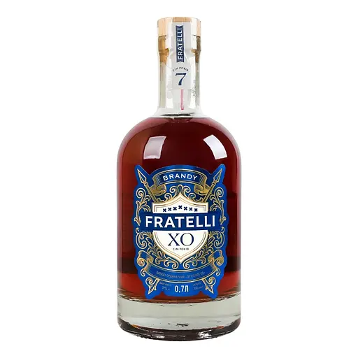 Бренді Fratelli XO ординарний 7 років 37% 0.7 л - фото 2