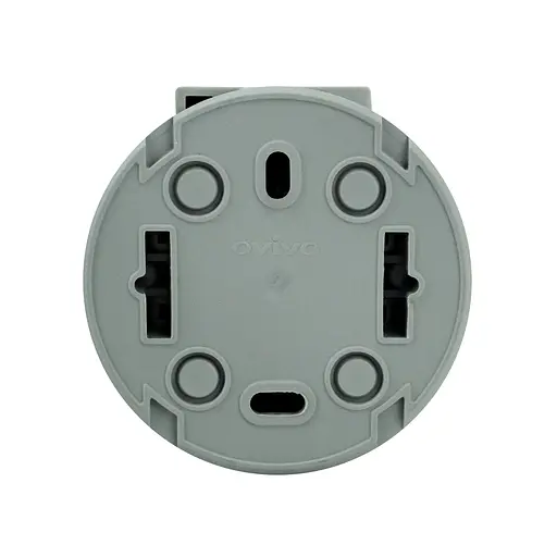 Розетка Ovivo Electric xOne с заземлением и серой крышкой - фото 3