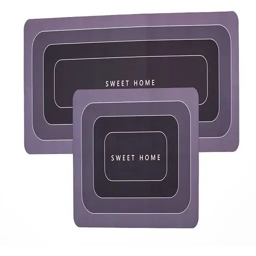 Набір килимків для кухні Yiwu HP-42-13SH 99х38 см / 57х38 см 2 шт. сірий - фото 1