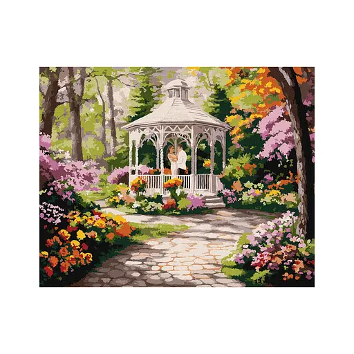 Картина за номерами "Квіткова галявина" Ідейка KHO2909, 40х50 см - фото 1