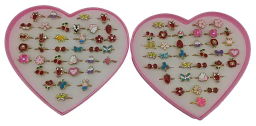 Кільце металеве дитяче Емаль-стрази (В асортименті)