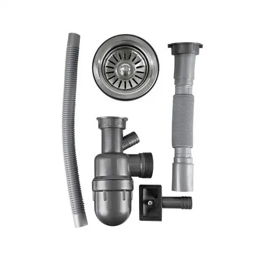 Мойка кухонная Kraft 7851 D Decor врезная 767х507х180 мм 0,8 мм 30412 - фото 4