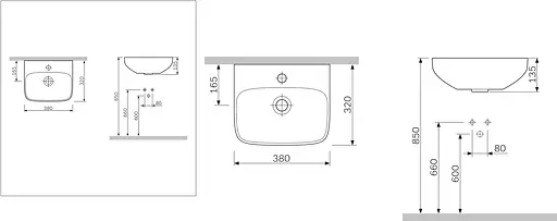 Раковина AM.PM Inspire (C504811WH) - фото 5