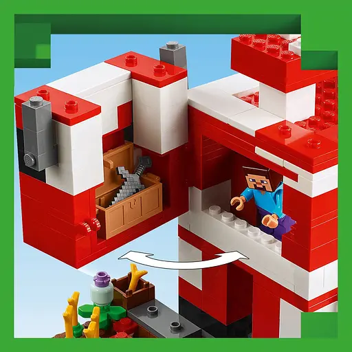 Уценка. Конструктор LEGO Minecraft Грибной дом, 500 деталей (21270) - фото 7