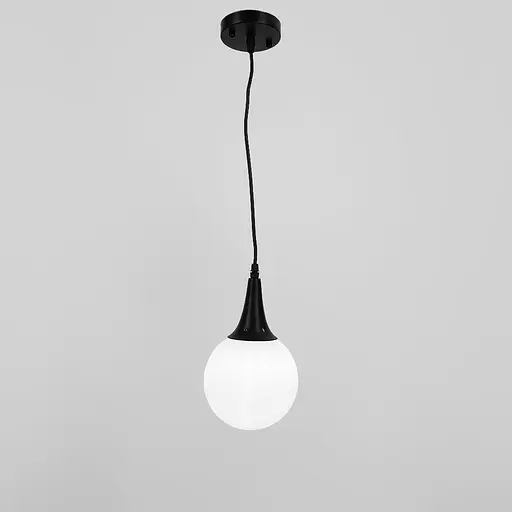 Подвесной светильник GOLF с белым плафоном | Line F | Арт. 11193/1 BK+WT - фото 6