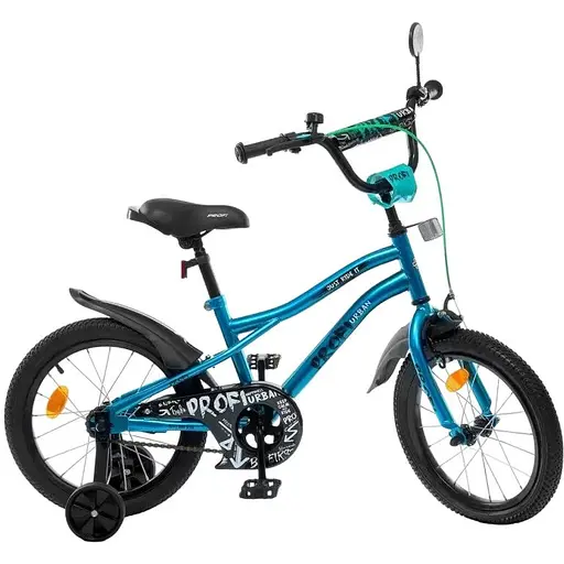Велосипед дитячий Profi Urban ліхтар дзеркало 16 бірюзовий 246775