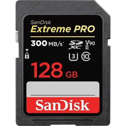 Карта памяти SanDisk 128 GB SDXC UHS-II U3 ​​V90 Extreme Pro (SDSDXDK-128G-GN4IN) - фото 1