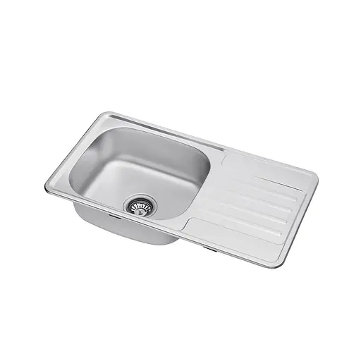 Кухонная мойка Kroner KRP Satin - 7642 (0,8 мм) (CV025282) - фото 4