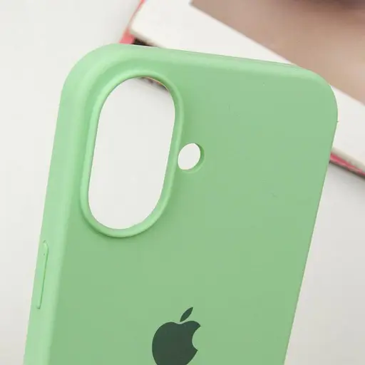 Чехол Epik Silicone Case Full Protective AA для Apple iPhone 16 Plus 6.7 Зеленый/Pistachio - фото 5