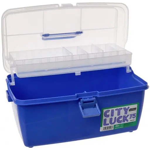 Ящик Meiho New City Luck 75 Tackle Box 390x214x212mm Blue - фото 2