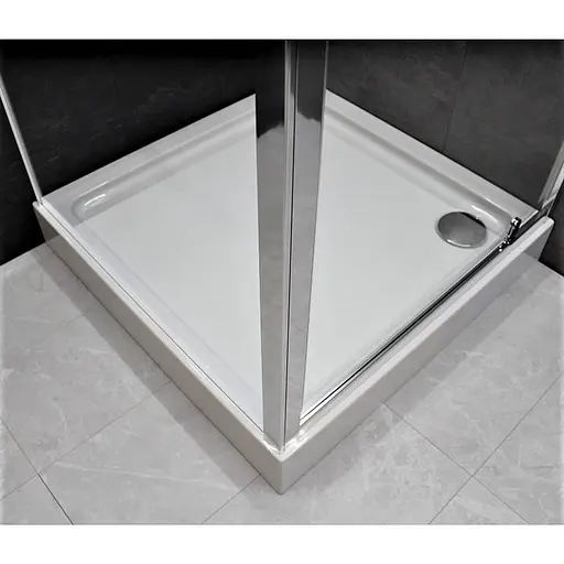 Душевая кабина Dusel A-516 100x100x190 прозрачная, Универсальная, прозрачная, хром, 100x100 - фото 4