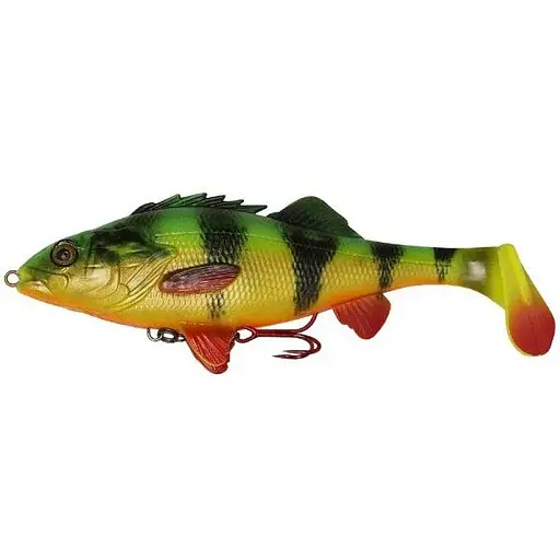 Силікон Savage Gear 4D Perch Shad 125mm 20.0g поштучно Зелений/Жовтий (1013-1854.24.33)
