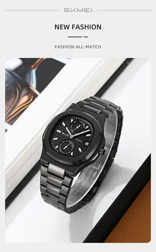 Наручний годинник чоловічий Skmei 2423 Black, 2423BK (18373) - фото 3