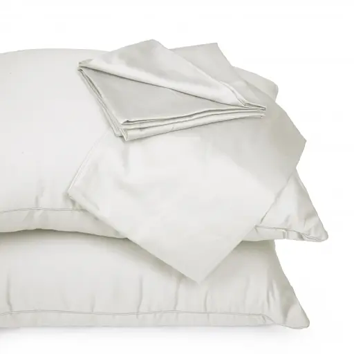 Літній постільний комплект MirSon Line Satin Premium Moko White Modal Односпальний (2200010976984) - фото 6