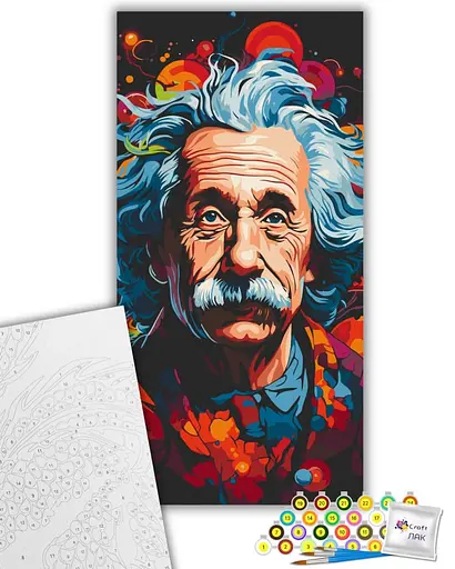 Набор для росписи ArtCraft Альберт Эйнштейн 40 x 80 см (10129-AC) - фото 2