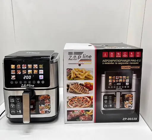 Аэрогриль Zepline ZP-00339 12 л 4000 Вт двойной ТЭН смотровое окошко - фото 5