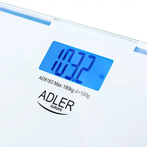 Ваги підлогові Adler AD 8183 до 180 кг скляна платформа з підсвічуванням - фото 5
