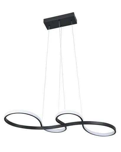 Подвесной светильник, люстра Goldlux 331090 Salsa LED 1x38W 4000K 5800Lm IP20 черный - фото 1