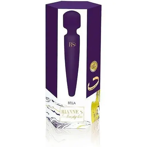 Вибромассажер Rianne S: Bella Mini Wand Purple 10 режимов работы медицинский силикон - фото 5