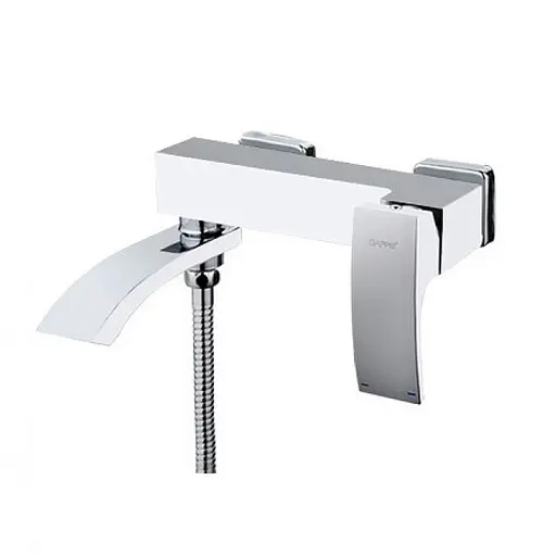 Смеситель для ванны короткий поворотный гусак Ø35 Gappo Jacob 1/4 G3207 Хром - фото 2