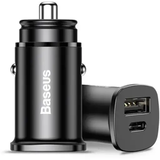 Автозарядка быстрая Baseus PPS QC4.0 PD 1 USB + 1 Type-C 30 W 5 A CCALL-AS01 - фото 1